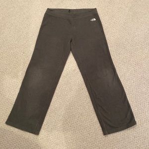 Grey North Face fleece sweatpants